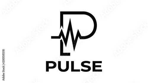 Pulse Logo with Heartbeat Wave.