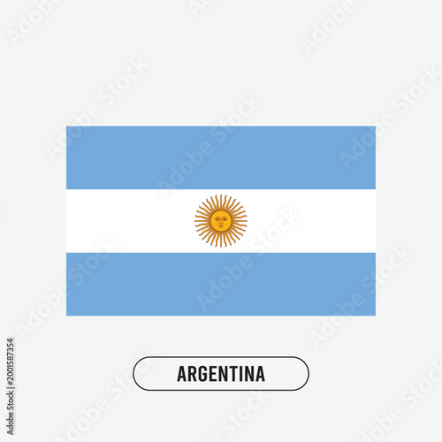 The Argentina national flag