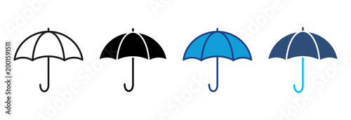 Stability Icon Set Multiple Style Vector Illustration