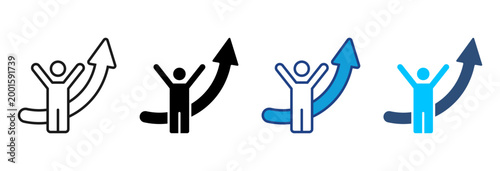 Cope Icon Set Multiple Style Vector Illustration