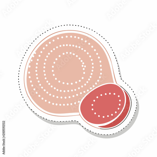 Stylized Red Blood Cell Illustration