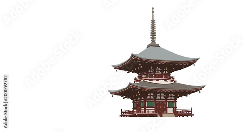 Japanese Pagoda Temple Architecture