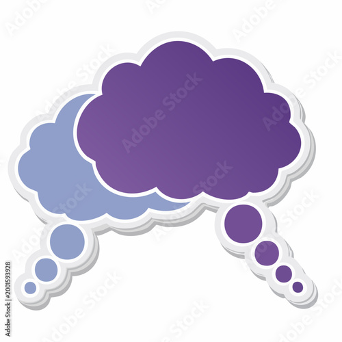 Two Overlapping Speech Bubbles