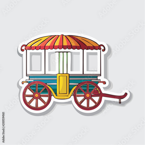 Colorful Caravan Illustration