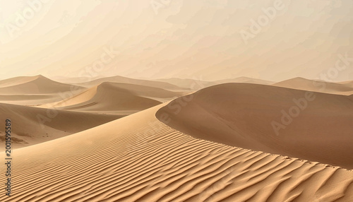Minimal desert sand dunes background
