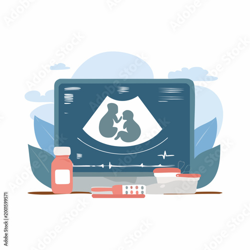 Ultrasound of Twins and Medical Supplies
