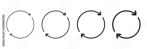 Refresh icon logo design. Reload sign and symbol. Update icon.