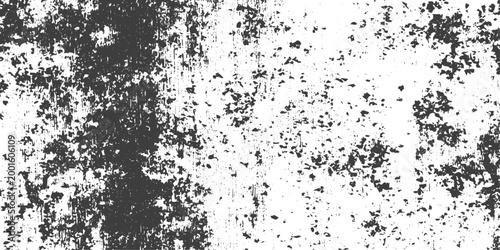 Black and White Grunge Texture Background Vector Illustration with Distressed Gritty Effect