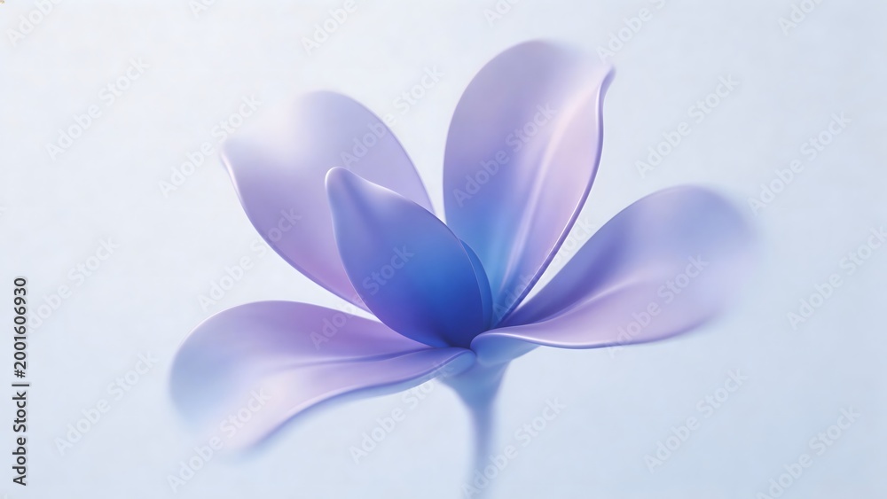 Fototapeta premium Purple flower with soft petals