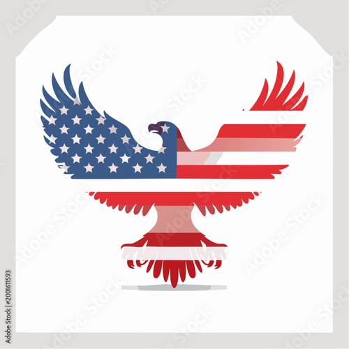 American Eagle Flag Symbol