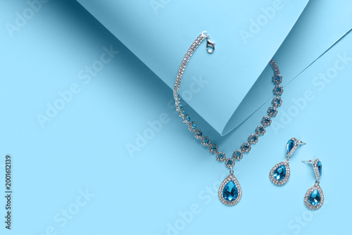 Beautiful necklace and earr...