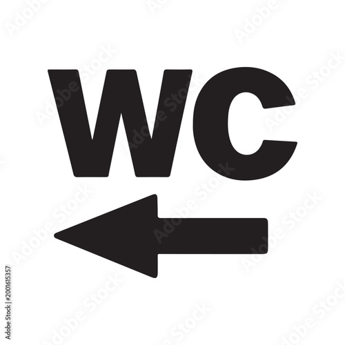 Restroom Direction Left Icon