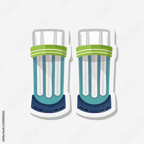 Two Fluorescent Light Bulbs