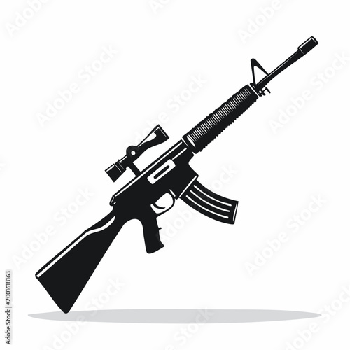 Assault Rifle with Scope Icon