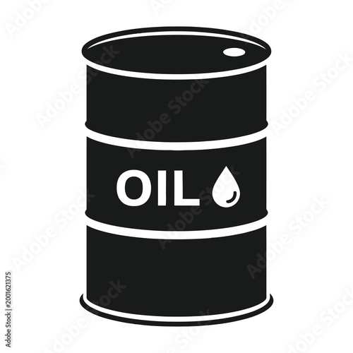 Oil barrel industrial icon