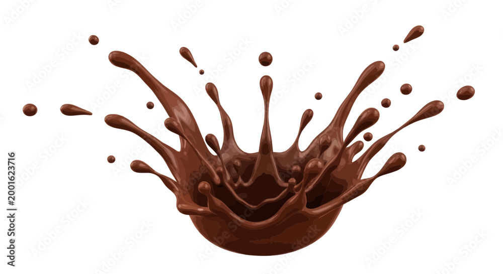 Fototapeta premium Chocolate Splash Explosion