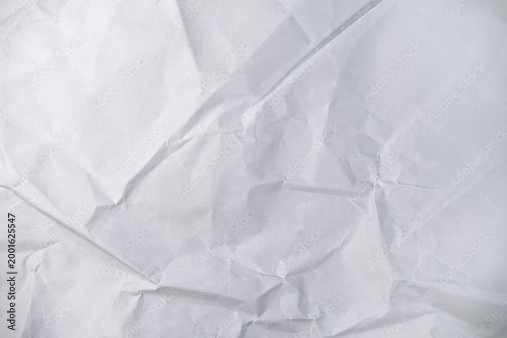 Obraz premium Grunge wrinkled white color paper textured background. Copy space