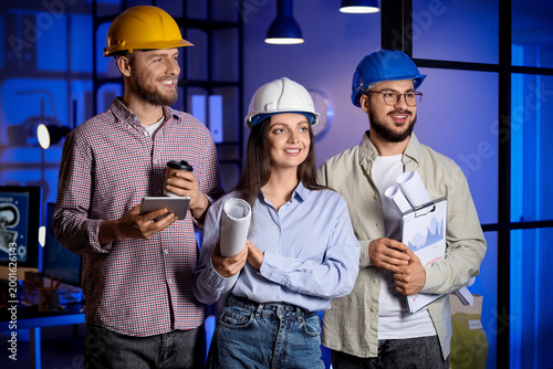Group of engineers in offic...