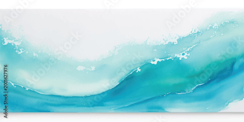 Blue ocean wave abstract watercolor background with soft fluid textures and paint splashes abstract watercolor background turquoise artistic creative illustration wallpaper nautical