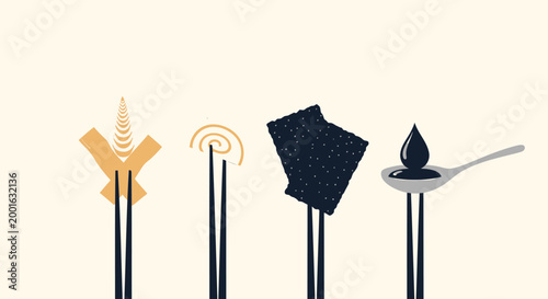 Vector icons of communication symbols, technology signs, and media tools