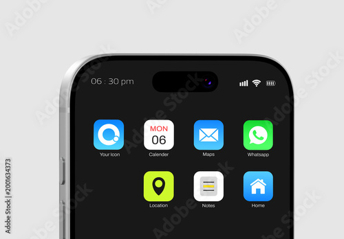 App Icon Smartphone UI Mockup