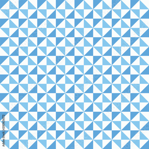 Pastel Blue Triangular Mosaic Seamless Pattern