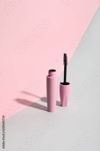 Black mascara in pink tube ...