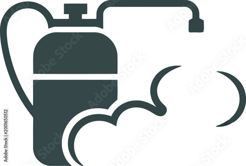 Scuba diving tank icon essential equipment for underwater exploration