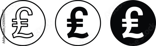Euro currency symbol evolution, illustration, flat design vector showing development of euro sign for finance economy history and monetary system concept.