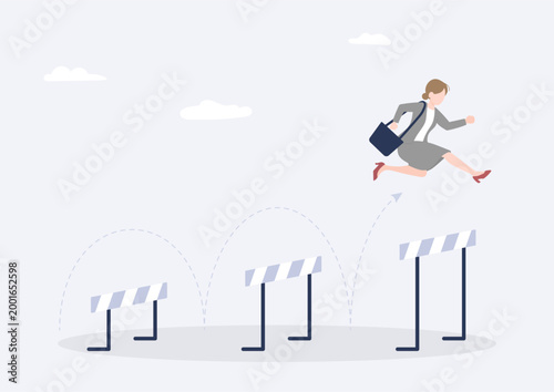 Businesswoman Overcoming Challenges and Advancing Her Career in Society