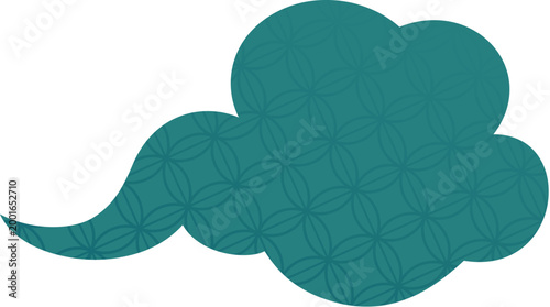 Auspicious turquoise cloud
