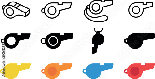 Fotografía Football championship 2026 vector illustration whistles for sports refereeing