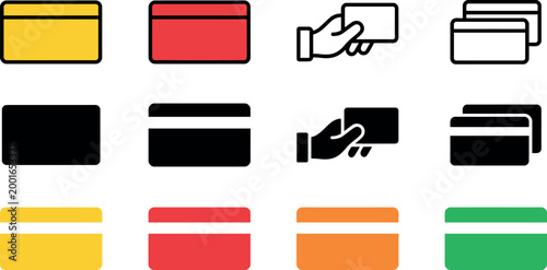 Football championship 2026 vector illustration card icons for sports events