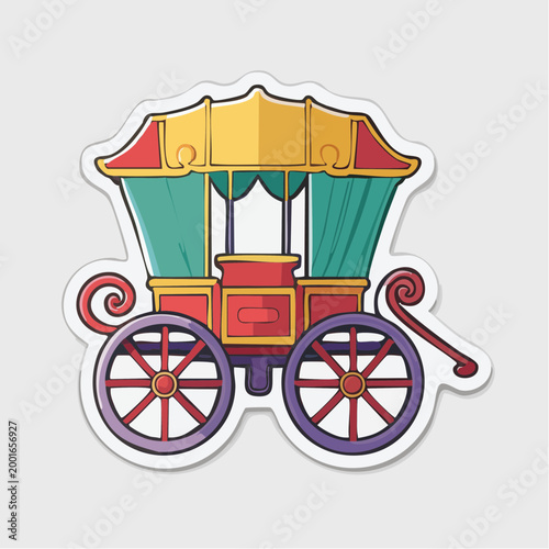 Colorful Caravan Illustration