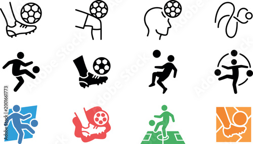 Cuadro en lienzo International soccer tournament diverse athletic icons global football champions