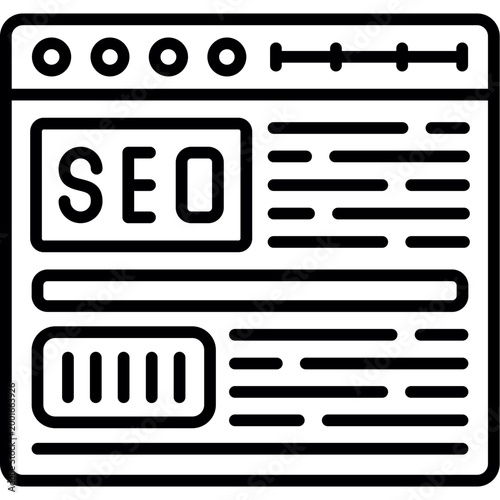 SEO Icon Vector Element