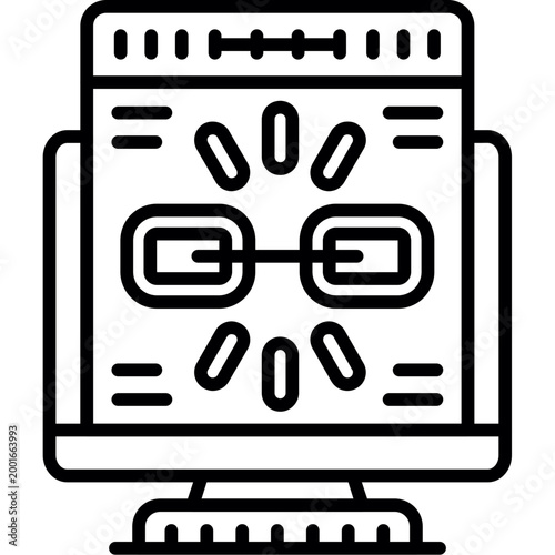 Backlinks Icon Vector Element
