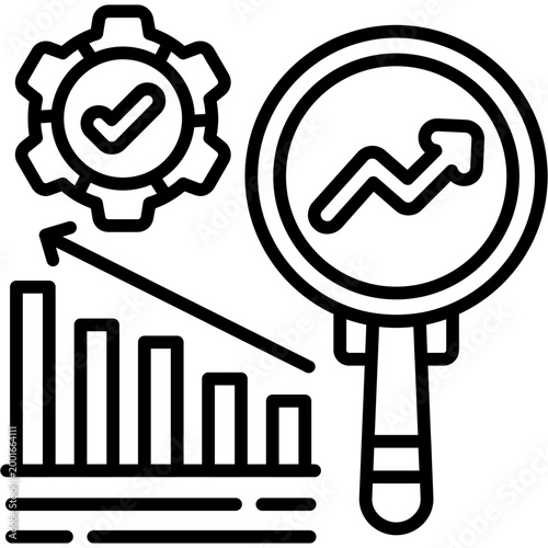 Competitor Analysis Icon Vector Element