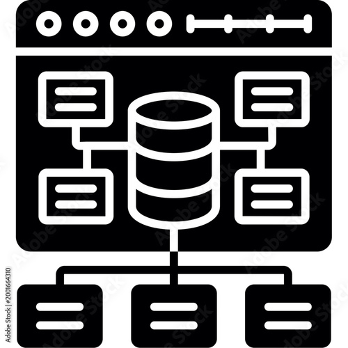 Structured Data Icon Vector Element
