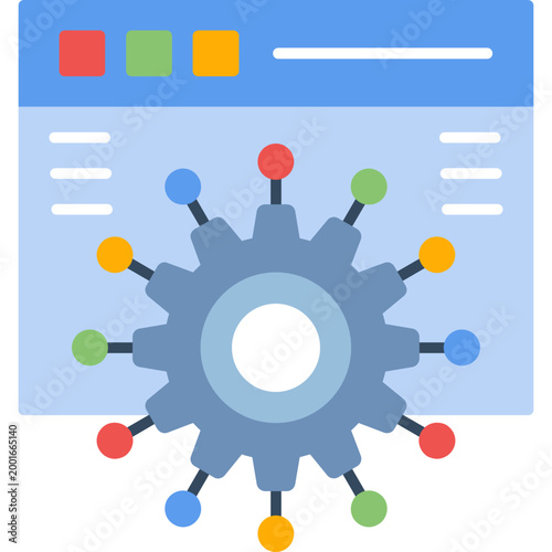 Technology Icon Vector Element