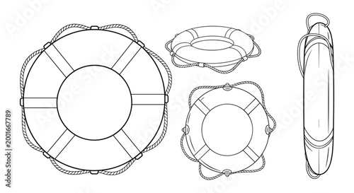 Life Buoy Illustrations