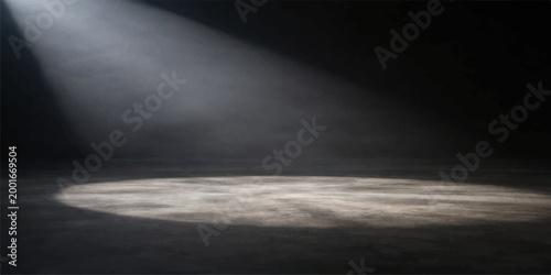 A dramatic full moon glows amidst dark swirling clouds in the night sky creating an abstract texture of light and mist against the black space