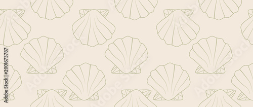 Vector flat illustration. Seamless nautical style. Cute print in holiday concept. Perfect for gift wrapping, posters, covers, screensavers, textile decor, etc.