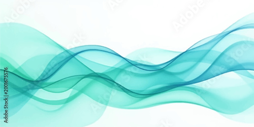 An abstract blue wave background features a flowing vector design with soft curves and light lines to create a modern water pattern backdrop for web wallpaper