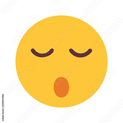 Sleeping face emoji expressing calmness and relaxation
