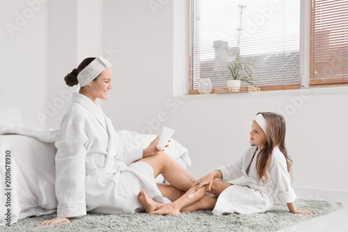 Cute little happy girl and ...