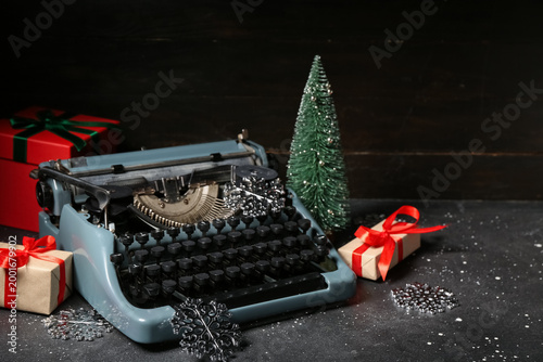 Vintage typewriter with Chr...