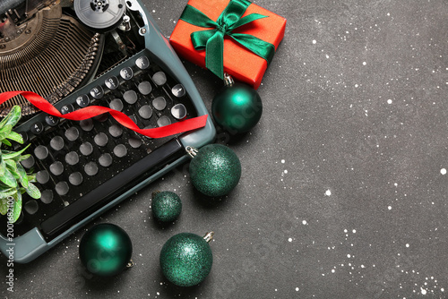 Vintage typewriter with Chr...