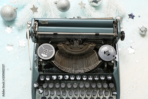 Vintage typewriter with Chr...