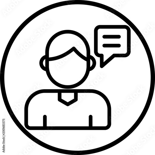 Customer Line Icon Style